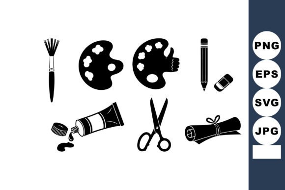 Art and Painting Supplies Vector with Br Review