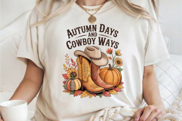 Autumn Cowboy Fall Sublimation Tee PNG: A Designer's Review