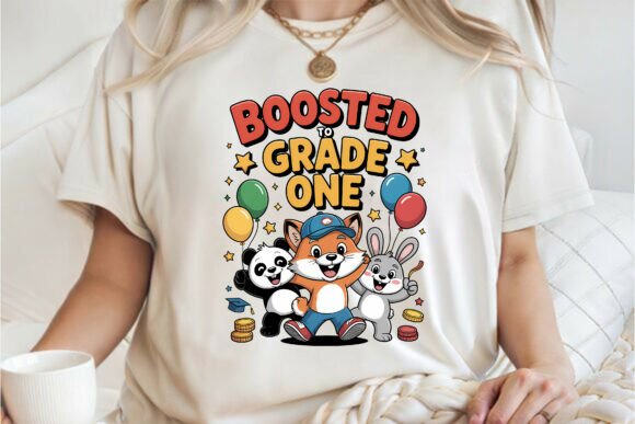 Boosted to Grade One School Shirt PNG Graphics Review