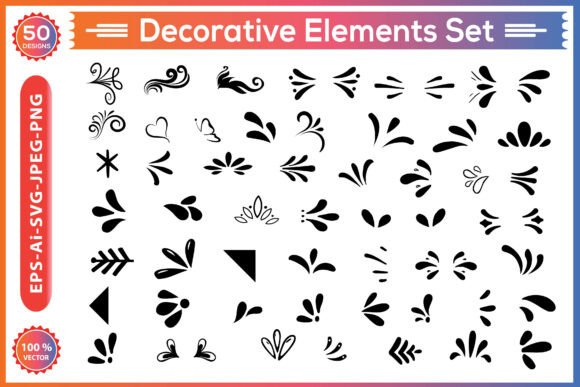 Decorative Elements Set: Premium Graphics & Illustrations for Modern Design