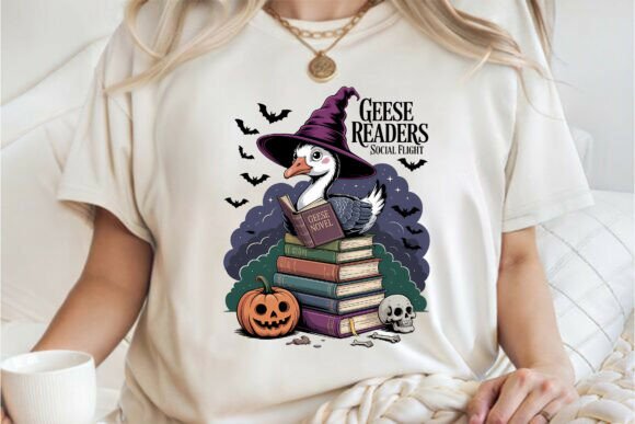 Geese Readers Social Flight Shirt PNG Graphics for T-Shirt Designs