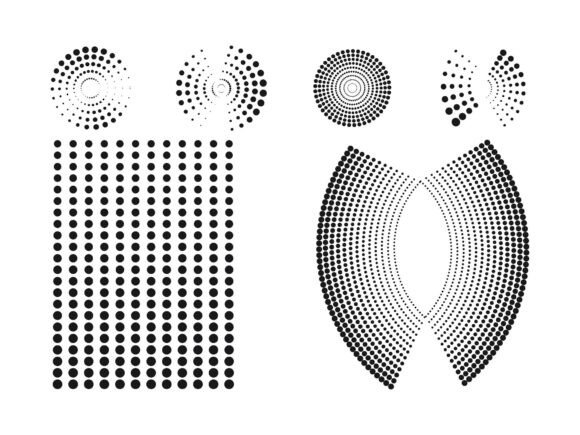 Halftone Vector Graphic 02 for Modern Graphics and Illustrations