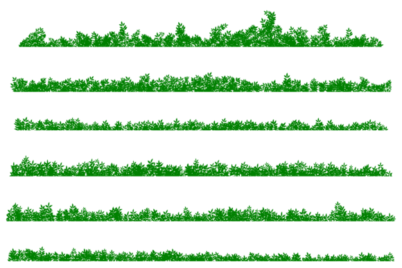 Long Bushes Background Horizontal: Essential Graphics for Modern Illustrations