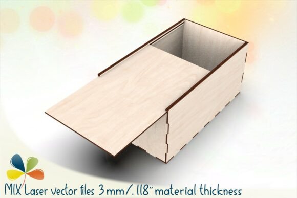 Long Sliding Lid Box – Laser Cut File for Boxes