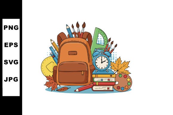 School Supplies Backpack with Books Penc: A Designer's Review