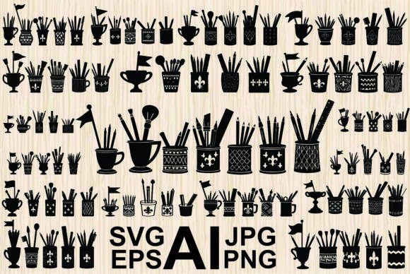 Silhouette Collection of Art Supplies Graphics & Illustrations Review