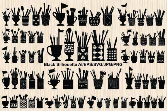 Silhouette of Art Supplies Collection: Graphics for Real Crafts