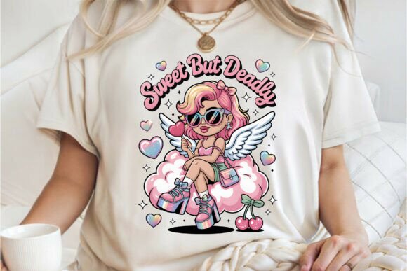 Sweet but Deadly Angel Shirt Design PNG: A Freebies Graphics Review