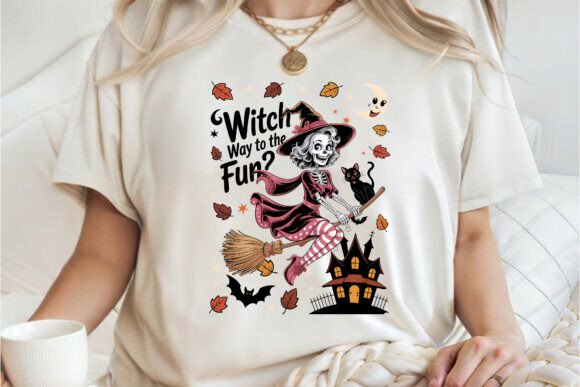 Witch Way to the Fun Halloween Shirt PNG Graphics Freebies Review